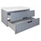 AZARIO Комплект Тумба ARMARIO 90/2 900х450х585 подвесная, с раковиной CLASSIK 90, серый матовый (CS00097017) CS00097017