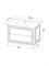 IDDIS Тумба с умывальником, подвесная, 80 см, белый, Oxford Neo, , (OXN80W0i95K) OXN80W0i95K