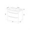 IDDIS Тумба с умывальником, подвесная, 70 см, белый, Ray, , RAY70W0i95K RAY70W0i95K