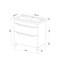 IDDIS Тумба с умывальником, напольная, 80 см, белый, Ray, , RAY80WFi95K RAY80WFi95K
