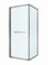 CEZARES Lux Душевой уголок квадратный двери раздвижные размер 90x90 см, цвет профиль - оружейная сталь / стекло - прозрачное LUX-A-FS-1-90-C-GM