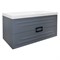 AZARIO Комплект Тумба ARMARIO 100/2 1000х450х585 подвесная, с раковиной CLASSIK 100, серый матовый (CS00096972) CS00096972