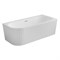 AZARIO Ванна акриловая LAGO GARDA 1700х750х580 пристенная, рифленая, правосторонняя, в комплекте с сифоном и металлической рамой (AZ-6724-A2 R 17075) AZ-6724-A2 R 17075
