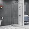 AZARIO Душевое ограждение SHANGHAI 900х900х1950 прозрачное стекло 6 мм, профиль графит матовый, двери раздвижные AZ-R43-90-MGR-CL