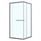 AZARIO Душевое ограждение MONAKO 900х900х1950 сдвижная дверь, прозрачное стекло 6 мм, профиль графит матовый (AZ-L47-90-MGR-CL) AZ-L47-90-MGR-CL