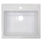 AZARIO Кухонная мойка Onda 565x505x200 искусственный мрамор, сифон в комплекте, цвет белый (CS00105221) CS00105221
