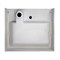 AZARIO Раковина SHARP NEW 600х500х90 литьевой мрамор, сифон в комплекте, белый (CS00105718) CS00105718