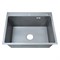 AZARIO Кухонная мойка NICOLE 600х500х220 нержавеющая сталь, в комплекте сифон, диспенсер, коландер, серая соты (AZG6050H) AZG6050H