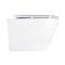 AZARIO Унитаз подвесной SONGO 360х520х365 безободковый, система смыва "Скрытое Торнадо", с быстросъемным сиденьем "Микролифт" (AZ-5180T-WHT) AZ-5180T-WHT