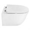 AZARIO Унитаз подвесной LISTA 490х365х340 безободковый, система смыва "Скрытое Торнадо", с быстросъемным сиденьем "Микролифт" (AZ-1177T) AZ-1177T