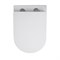 AZARIO Унитаз подвесной LISTA 490х365х340 безободковый, система смыва "Скрытое Торнадо", с быстросъемным сиденьем "Микролифт" (AZ-1177T) AZ-1177T