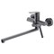 AZARIO Смеситель для ванны Alanti керамический картридж, длинный излив, с ручным душем, шланг 150 см, графит (AZ-K1732GR) AZ-K1732GR