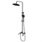 AZARIO Душевая система Alanti с круглым тропическим душем, керамический картридж, шланг 150 см, графит (AZ-K2332GR) AZ-K2332GR