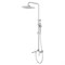 AZARIO Душевая система Alanti с квадратным тропическим душем, керамический картридж, шланг 150 см, хром (AZ-K2332-1) AZ-K2332-1