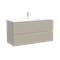 SANCOS Тумба подвесная Snob R 995х390х500, c двумя ящиками оснащенными доводчиками, Beige Soft , арт.SNR100/39CE SNR100/39CE