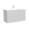 SANCOS Тумба подвесная Snob R 890х390х500, c двумя ящиками оснащенными доводчиками, Bianco, арт.SNR90/39W SNR90/39W