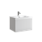 SANCOS Тумба подвесная Snob R 1.0 590х445х406, c одним ящиком оснащенным доводчиками, Bianco , арт. SNR1.060W SNR1.060W