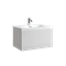 SANCOS Тумба подвесная Snob R 1.0 690х445х406, c одним ящиком оснащенным доводчиками Bianco, арт. SNR1.070W SNR1.070W