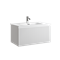 SANCOS Тумба подвесная Snob R 1.0 790х445х406, c одним ящиком оснащенным доводчиками, Bianco , арт.SNR1.080W SNR1.080W