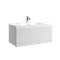SANCOS Тумба подвесная Snob R 1.0 890х445х406, c одним ящиком оснащенным доводчиками, Bianco , арт.SNR1.090W SNR1.090W