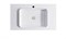 ASTRA-FORM Тумба подвесная Фрейм  90 с 1ящ NCS S 3502-y мат. с раковиной Антарес бел гл. и столешницей Solid бел гл. 4631177713880