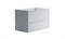 ASTRA-FORM Нижний шкаф Альфа 90 с 2 ящиками белый матовый +  Раковина "Альфа 90" 3060007+04010008