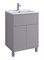 AQUATON Тумба под раковину Форест Про 60 туманный серый 1A297001FR4D0 1A297001FR4D0