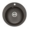 AQUATON Мойка для кухни Шелли круглая кофе 1A734732SS280 1A734732SS280
