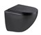 AZUMA Primavera Унитаз подвесной черный Торнадо 3.0, фарфор, с быстросъемным сиденьем микролифт AZU-093T-UR3-GB