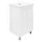 AZARIO Комплект Тумба KANTRI 50Н 500х400х870 напольная, с раковиной Фостер 50, белый глянец (CS00097247) CS00097247