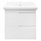AZARIO Комплект Тумба KANTRI 60/2 605х405х650 подвесная, с раковиной Фостер 60, белый глянец (CS00097248) CS00097248