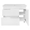 AZARIO Комплект Тумба KANTRI 100/2Н 1005х455х870 напольная, с раковиной Фостер 100, белый глянец (CS00097259) CS00097259