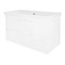 AZARIO Комплект Тумба KANTRI 100/2 1005х455х870 подвесная, дверь с раковиной Фостер 100, белый глянец (CS00097258) CS00097258