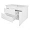 AZARIO Комплект Тумба KANTRI 100/2 1005х455х870 подвесная, дверь с раковиной Фостер 100, белый глянец (CS00097258) CS00097258