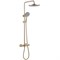 ABBER Душевая стойка Thermostat AF8516GL с термостатом и изливом, золото матовое AF8516GL