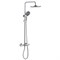 ABBER Душевая стойка Thermostat AF8516L с термостатом и изливом, хром AF8516L