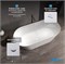 ABBER Ванна из искусственного камня Stein AS9605 белая матовая AS9605