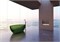 ABBER Прозрачная ванна Kristall AT9703Emerald зеленая AT9703Emerald