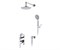 WASSERKRAFT A14129 Встраиваемый комплект для душа с верхней душевой насадкой и лейкой A14129