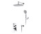 WASSERKRAFT A14131 Встраиваемый комплект для душа с верхней душевой насадкой и лейкой A14131