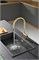 AQUAme AQM9901BG  Cucina  Смеситель для кухни с выдвижным U-образным изливом, золото шлифованное AQM9901BG