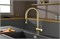 AQUAme AQM9901BG  Cucina  Смеситель для кухни с выдвижным U-образным изливом, золото шлифованное AQM9901BG