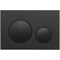 VECONI Кнопка смыва FLUSH V10, FLV10-B, 240х162х7, пластик, чёрный матовый
кайма - черный матовый FLV10-B