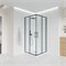 VECONI Душевой угол прямоугольный, двери раздвижные  Evo 300 GR, 1000х800x1950, графит брашинг, прозрачное стекло E3-GR-10080-01-C9