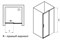 RAVAK MATRIX MSD2 Душевая дверь раздвижная, стекло 6/8 мм, правый вариант R MSD2-R