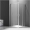 VECONI Душевой угол квадратный, двери раздвижные Rovigo RV-101, 800x800x1900, хром, стекло прозрачное RV101-80-01-C4
