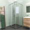 VECONI Душевой угол квадратный, двери раздвижные Rovigo RV-11, 900x900x1950, хром, стекло прозрачное RV11-90-01-C5