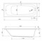 CEZARES Eco Акриловая ванна пристенная прямоугольная размер 170x70 см, белый ECO-170-70-41-W37