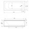CEZARES Eco Акриловая ванна пристенная прямоугольная размер 170x75 см, белый ECO-170-75-41-W37