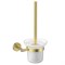 LEMARK Ёршик для унитаза BELUGA подвесной, сталь, стекло, брашированное светлое золото LMA-8021S-BRLG